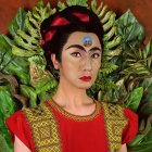 Yasumasa Morimura como Frida Kahlo.