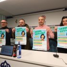 Presentación de la Feria, este martes, en la sala de prensa de la Ponferradina.