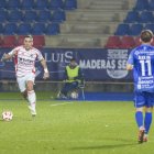 La Deportiva cayó 2-1 en la primera vuelta. En la imagen, Ger Nóvoa, ante su ex equipo.