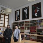Pablo y Fernando en el seminario conciliar de León, la víspera de su rito de admisión.