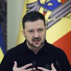 Imagen de Archivo del presidente ucraniano, Volodímir Zelenski.
                       EFE/EPA/SERGEY DOLZHENKO