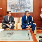 Juan Carlos Suárez-Quiñones, David Marcello y Alfonso Fernández Mañueco, este miércoles en Valladolid.