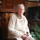 Albina Pérez, el día de su centenario, el 25 de febrero de 2025.