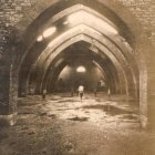 Imagen antigua de la sala de laminación de la Ferrería de San Blas.