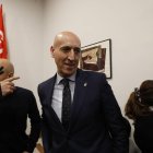 Diez evitó hablar en el acto de UGT ante todos los medios que había convocados.