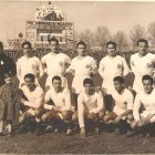 De pie: Cosme, Barragán, Ponte, Pérez Andreu, Galbis y Barbeito. Agachados: Miche, Rabadán, Revuelta, Pepín y Vallejo.