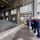 Visita del delegado del Gobierno, Nicanor Sen, a Tudela Veguín.