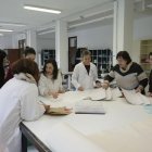 Alumnas del ciclo de Confección y Moda que se estrenó este curso en el Bellido.