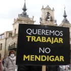Una protesta de autónomos en Astorga hace dos años.
