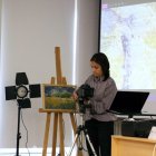 Demostración con el equipo fotográfico de alta resolución para el análisis y la investigación de obras de arte.