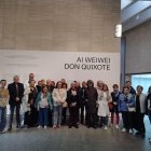 El grupo del taller de Cervantes, en el Musac.