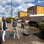 El alcalde y el concejal supervisaron los trabajos.