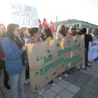 La comunidad educativa del Sagrado Corazón se manifestó el 1 de mayo.