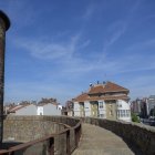 Vistas de León desde la muralla en el Archivo Histórico.
