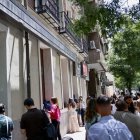 La Unidad Central Operativa (UCO) de la Guardia Civil en la sede del PSOE.