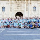 Los corredores de 'A Santiago contra el Cáncer' llegan a León.