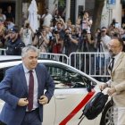 El ex secretario de organización del PSOE Santos Cerdán a su llegada al TS.