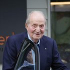 El rey emérito durante una de sus últimas visitas a Pontevedra.