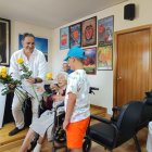 Delia Martínez fue agasajada en el salón de plenos de Fresno de la Vega.