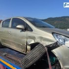 Así quedó el coche robado que conducía el menor