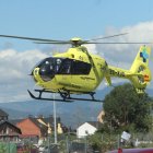 Intervino un helicóptero medicalizado del 112 .