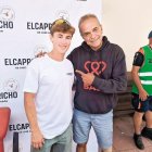 Jaume Masiá, a la izquierda, con otro referente del motociclismo, Daniel Amatriain.