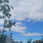 El cielo en la ciudad aparecía despejado esta mañana.