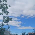 El cielo en la ciudad aparecía despejado esta mañana.