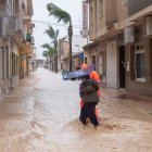 Efectos de la gota fría en Los Alcázares en Murcia, en una foto de archivo.