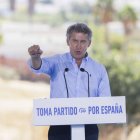 Feijóo, ayer, en el acto de inicio del curso político del PP andaluz, en Alhaurín el Grande.