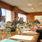Un momento de la reunión mantenida este lunes en la consejería con la Mesa de la Madera.