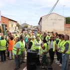Los chalecos amarillos se concentran en Eslonza como protesta.