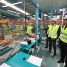 Un momento de la visita