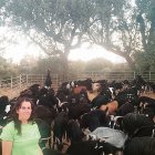 Inés Luengo, en su explotación de Fariza de Sayago (Zamora).