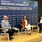 Eloy Báilez y María González Corral, en la jornada.