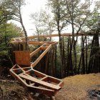 Plataforma del mirador de Riega de Hoyos con vistas a Oseja de Sajambre.