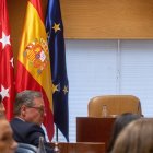 Archivo - La mujer del presidente del Gobierno, Begoña Gómez, durante la Comisión de Investigación en la Asamblea de Madrid, a 13 de noviembre de 2024, en Madrid (España).