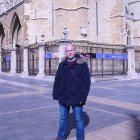 Jorge Martínez, en una imagen de archivo, ante la Catedral de León.