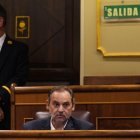El exministro y diputado José Luis Ábalos, durante el pleno del Congreso de los Diputados.
