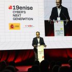 El secretario de Estado de Telecomunicaciones e Infraestructuras Digitales, Antonio Hernando, en la apertura del Enise.  La gran cita leonesa de la ciberseguridad contó con el respaldo de las autoridades.