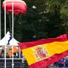 Imagen del desfile de las Fuerzas Armadas con motivo de la Fiesta Nacional en Madrid