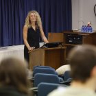 Roser Quintana, en la conferencia de ayer.