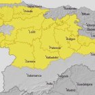 La Aemet activa el aviso amarillo por viento este miércoles en seis provincias de Castilla y León.
