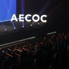 Juan Roig, dueño de Mercadona, interviene en el Congreso de Gran Consumo de Aecoc, ayer, en Valencia.