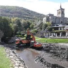 Imágenes del río Meruelo a su paso por Molinaseca.