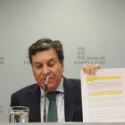 Carriedo ayer, en la rueda de prensa tras el Consejo de Gobierno de la Junta.