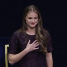 La princesa Leonor, en la entrega de los premios Princesa de Asturias.