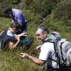 Juan Antonio Sánchez, en una de sus salidas formativas al campo.