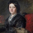 El escritor y coleccionista de arte francés Jean-Charles Davillier y la artistócrata Lady Louisa Adams.