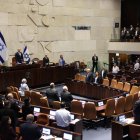 Imagen del parlamento israelí durante una votación.